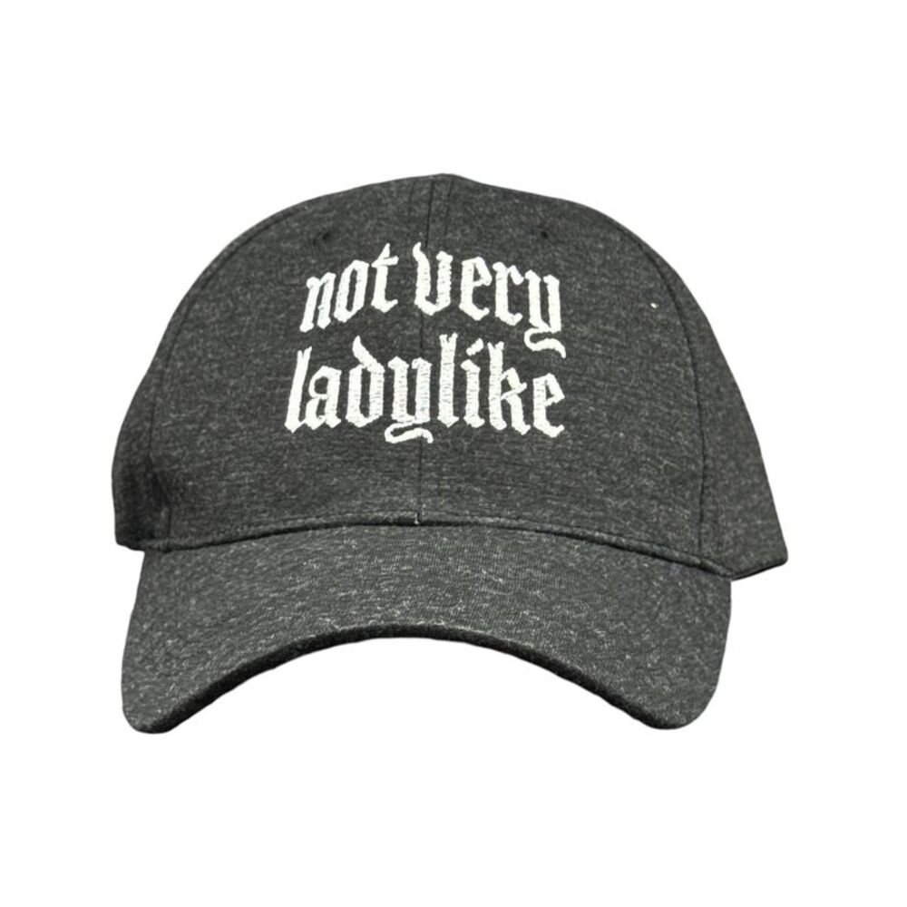 Not Very Ladylike Hat Funny Empowering Baseball Cap